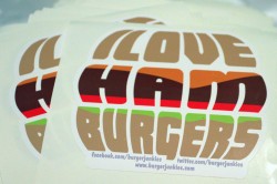 I Love Hamburgers Sticker